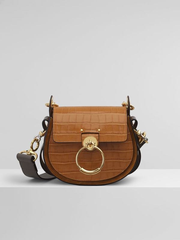 Chloé Bolsos Mujer Tess Marrones Suede UZSV83607